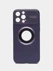 Фиолетовый чехол на iPhone 12/13/14/15/Pro/Max/Plus c Magsafe