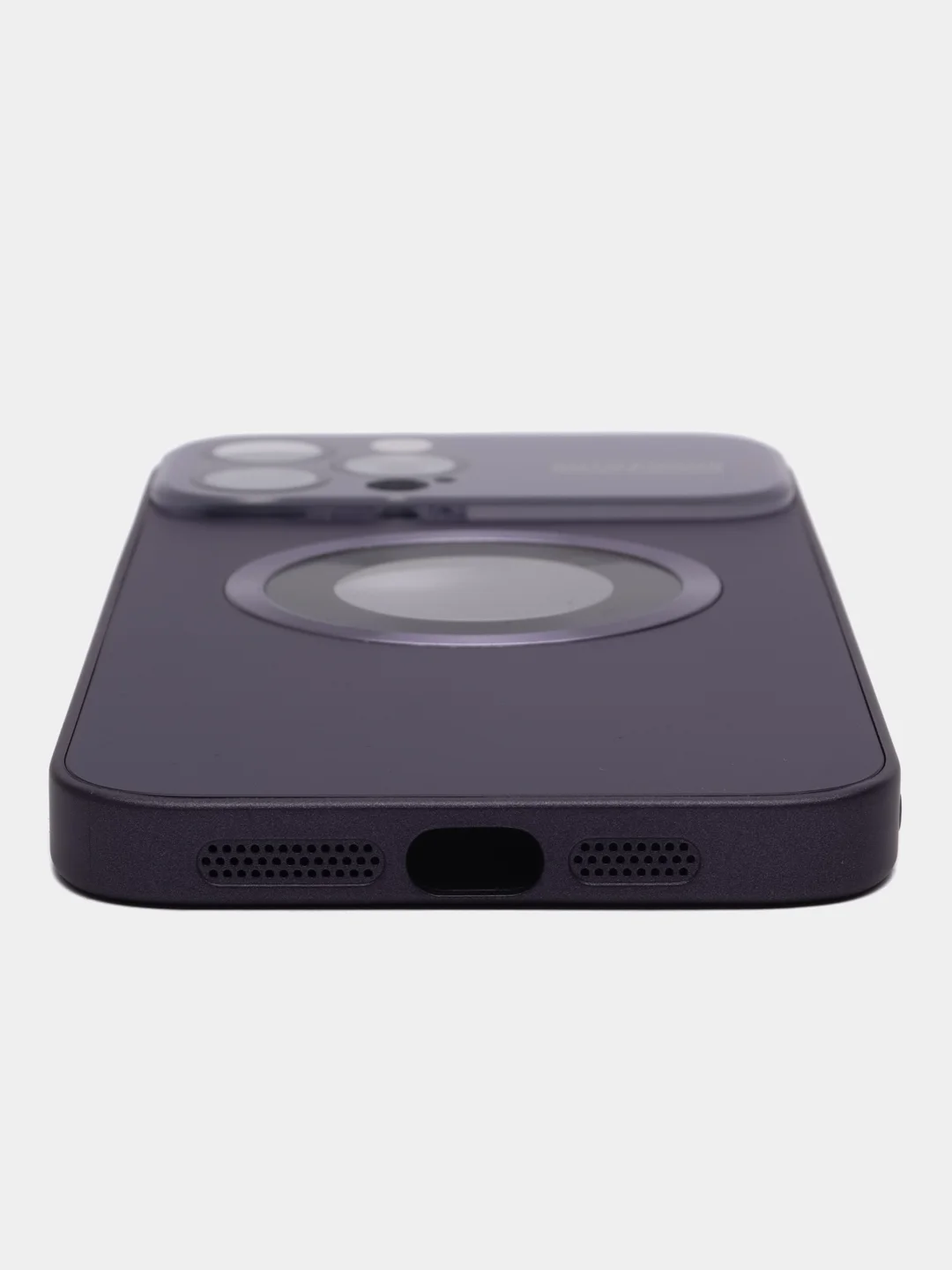 Фиолетовый чехол на iPhone 12/13/14/15/Pro/Max/Plus c Magsafe
