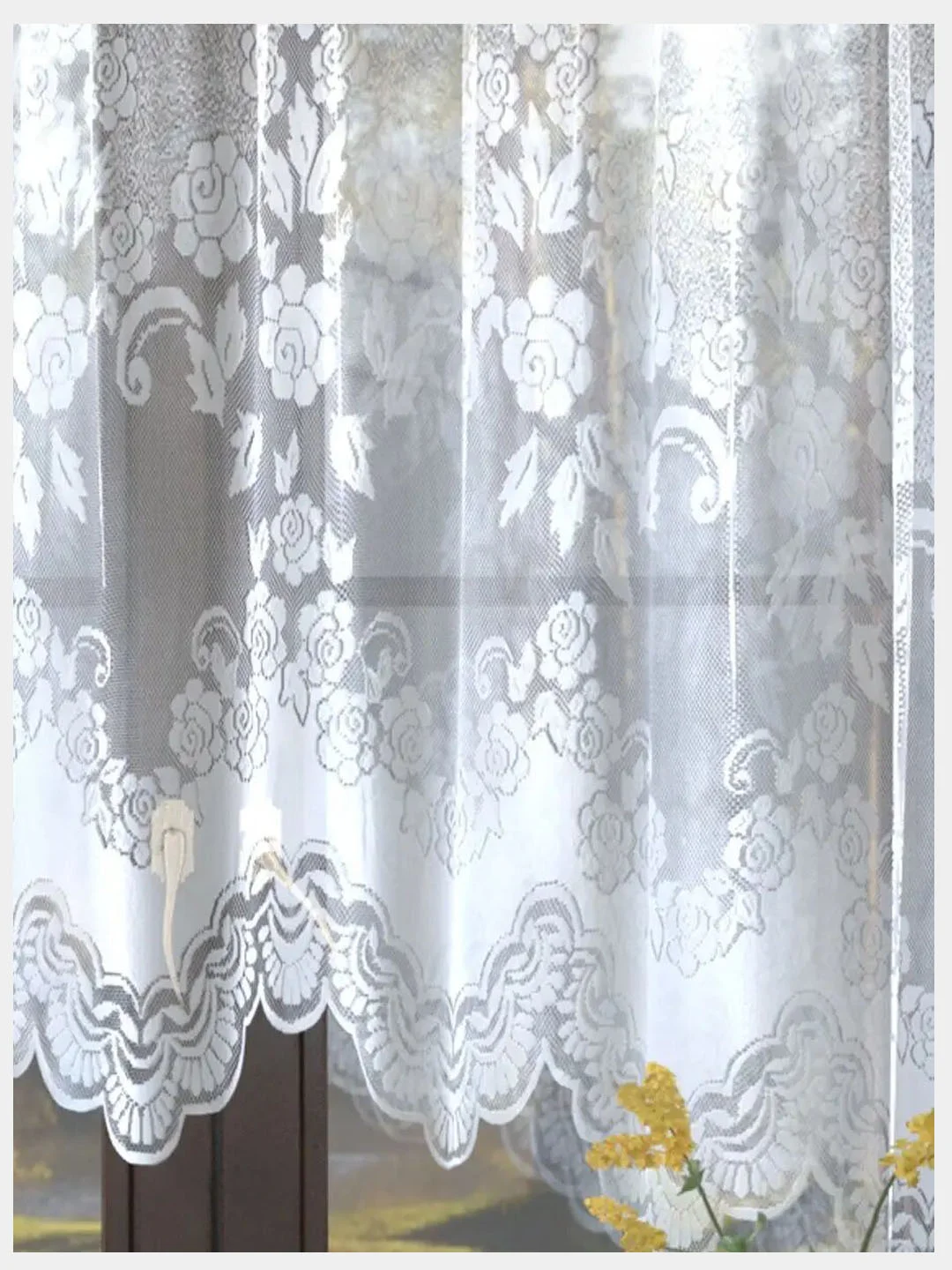 Тюль-арка для кухни, комнаты, на шторной ленте, 470 x 165 см