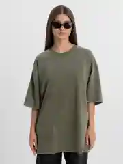 Зелёный хаки футболка оверсайз, варенка, мужская, женская, унисекс, хлопок