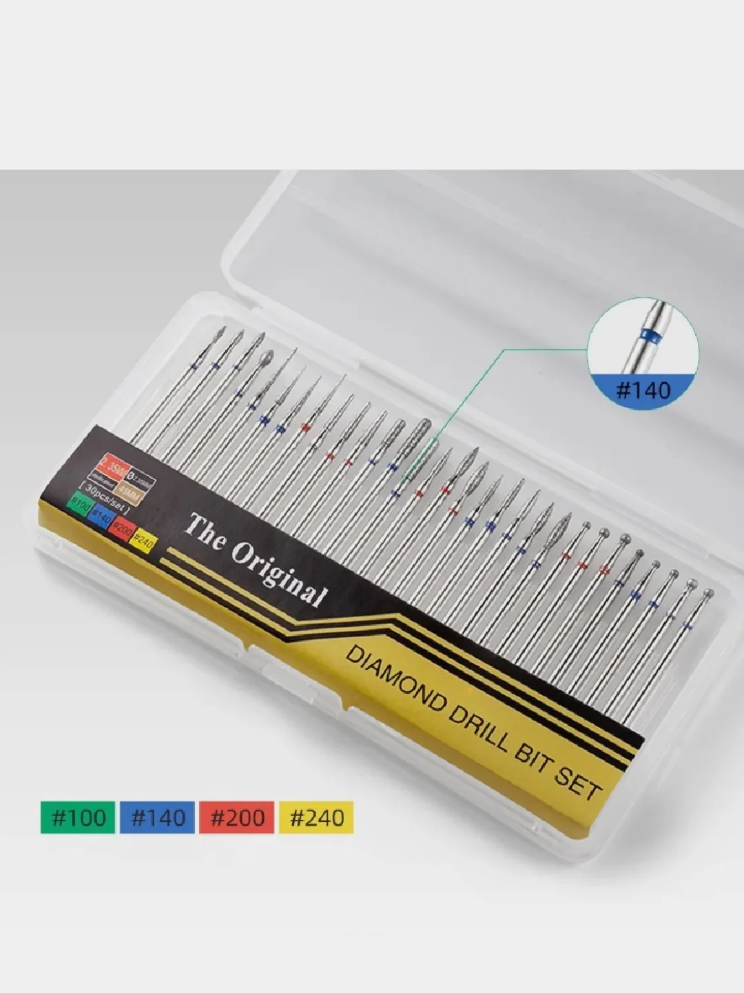 Набор алмазных фрез для маникюра и педикюра Diamond Drill Bit Set, 30 шт