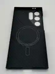 Чехол карбон для Samsung Galaxy S24 Ultra, Настоящий Кевлар, MagSafe