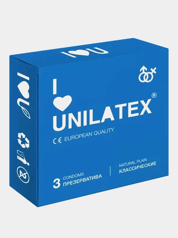Презервативы UNILATEX Natural Plain, 3 штуки