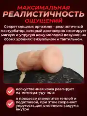 Мастурбатор мужской реалистичный, вагина