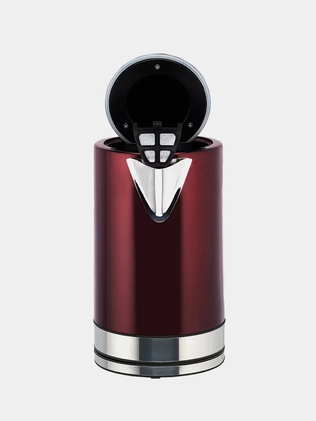 Электрический чайник SCARLETT SC-EK21S78, 2200 Вт, сталь, красный, 1,7 л