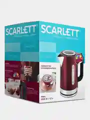 Электрический чайник SCARLETT SC-EK21S78, 2200 Вт, сталь, красный, 1,7 л