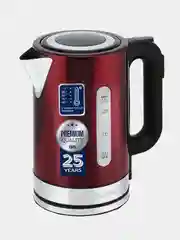Электрический чайник SCARLETT SC-EK21S78, 2200 Вт, сталь, красный, 1,7 л
