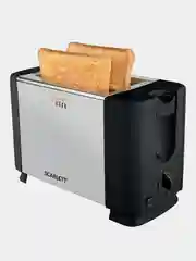 Тостер SCARLETT SC-TM11026, стальной корпус, черный, 650 Вт