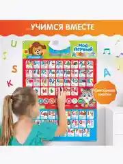 Плакат электронный . Русский алфавит. Английский алфавит .Говорящая азбука