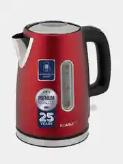 Электрический чайник SCARLETT SC-EK21S83, сталь, красный, 2200 Вт, 1,7 л