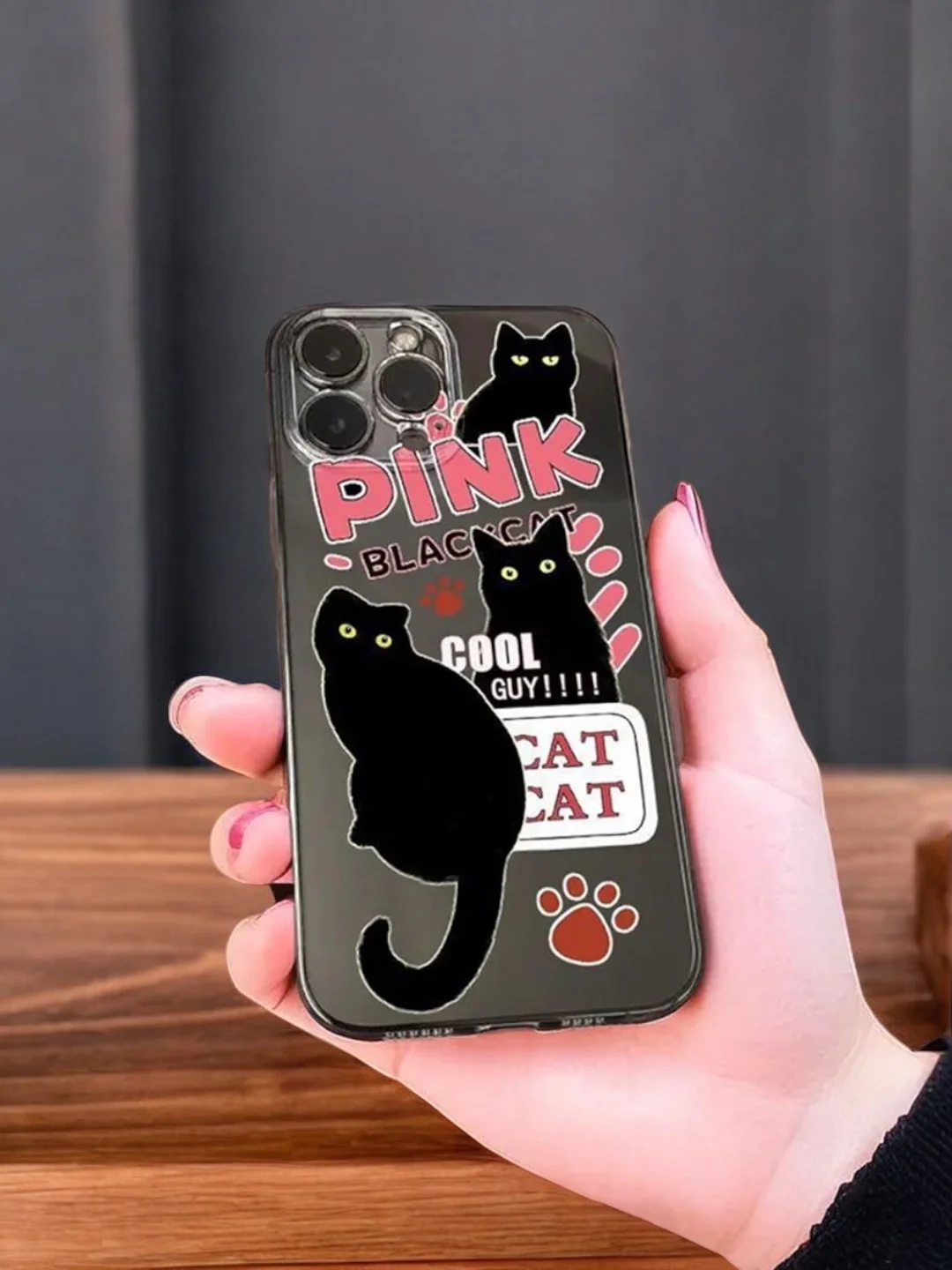 Рыжий чехол для iPhone 11 12 13 14 15 Pro Max 7 8 XR X XS Plus с принтом прозрачный коты айфон