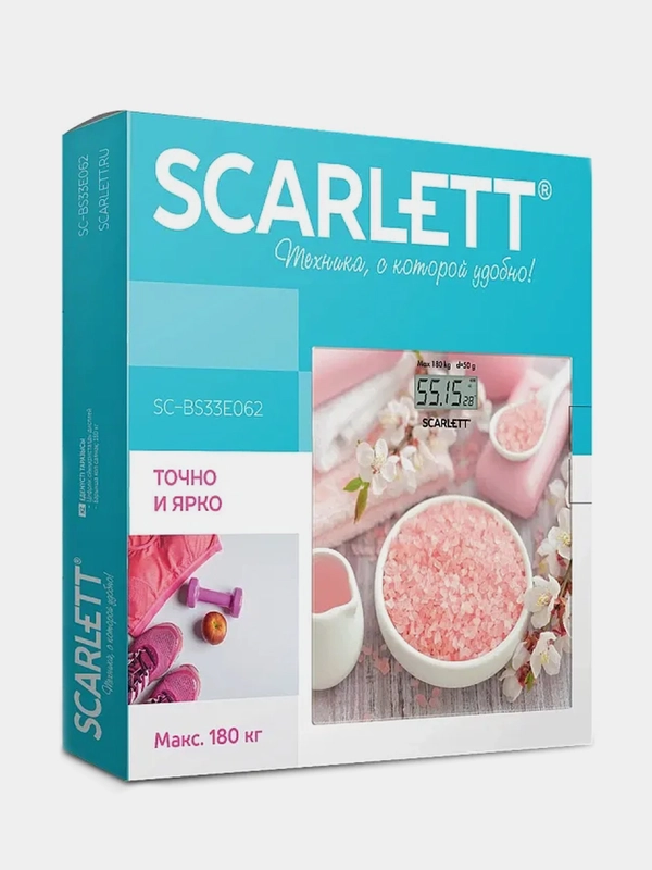 Весы напольные SCARLETT SC-BS33E062, рисунок, 180 кг