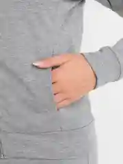 Спортивный костюм с капюшоном, с ассимитричной молнией