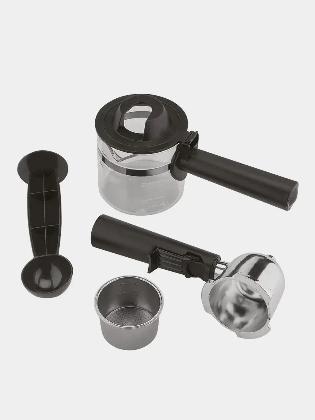 Кофеварка SCARLETT SC-037, черный, рожковая, 800 Вт