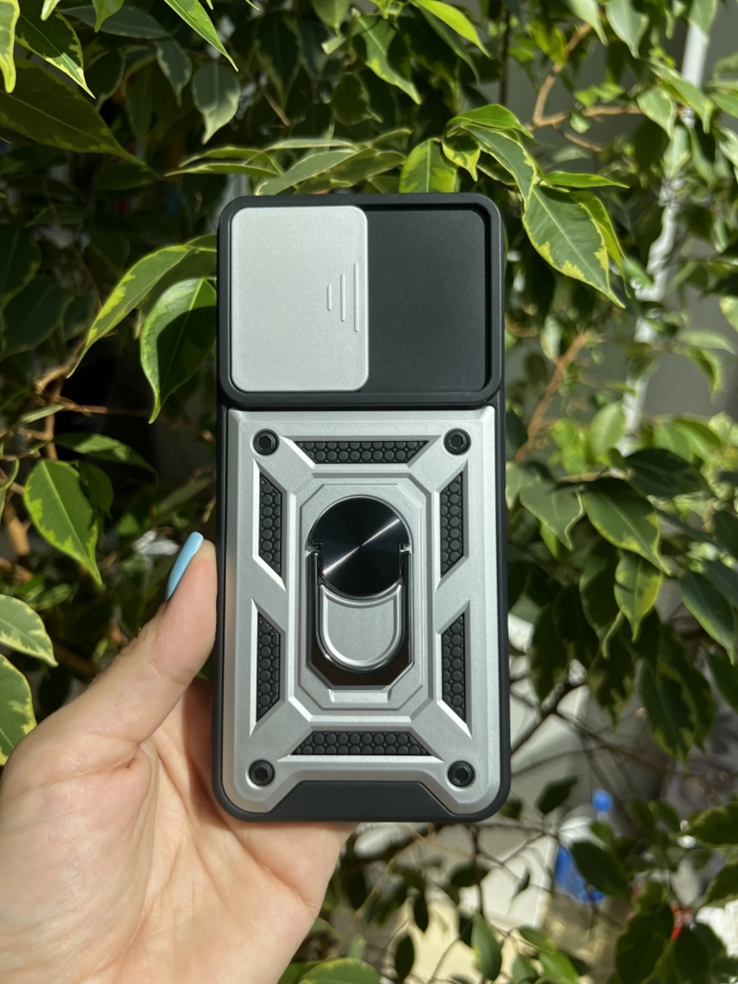 Серебряный чехол противоударный armors для Realme 9 Pro и Realme 9 5G / Реалми 9 Про и Реалми 9 5G