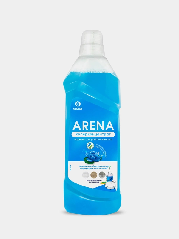 Средство для пола Grass Arena "Водяная лилия",  с полирующим эффектом, 1 л