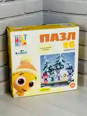 Деский пазл Развивающая мозаика Логическая игра из мультика Цветняшки котенок цыпленок лис