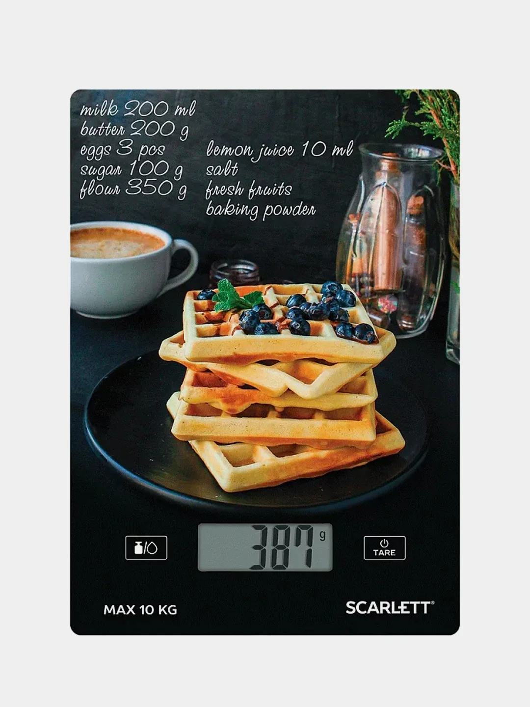 Весы кухонные SCARLETT SC-KS57P75, вафли, 10 кг