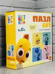 Развивающие игры пазл детский Цветняшки герои из мультика мозаика для малышей Лиса Котенок