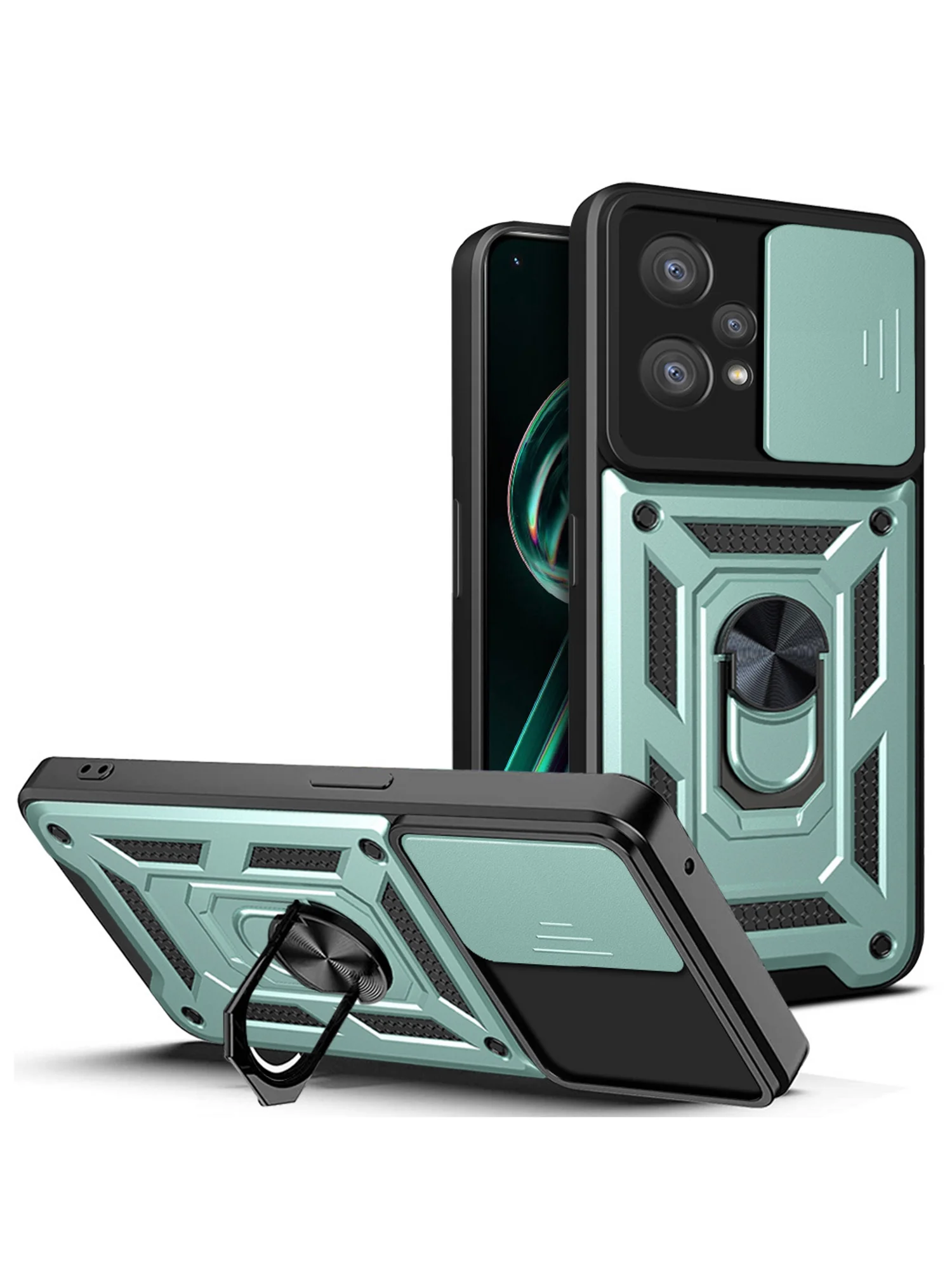 Черный чехол противоударный для Realme 9 Pro Plus и Realme 9 4G / Реалми 9 Про + и Реалми 9 4G
