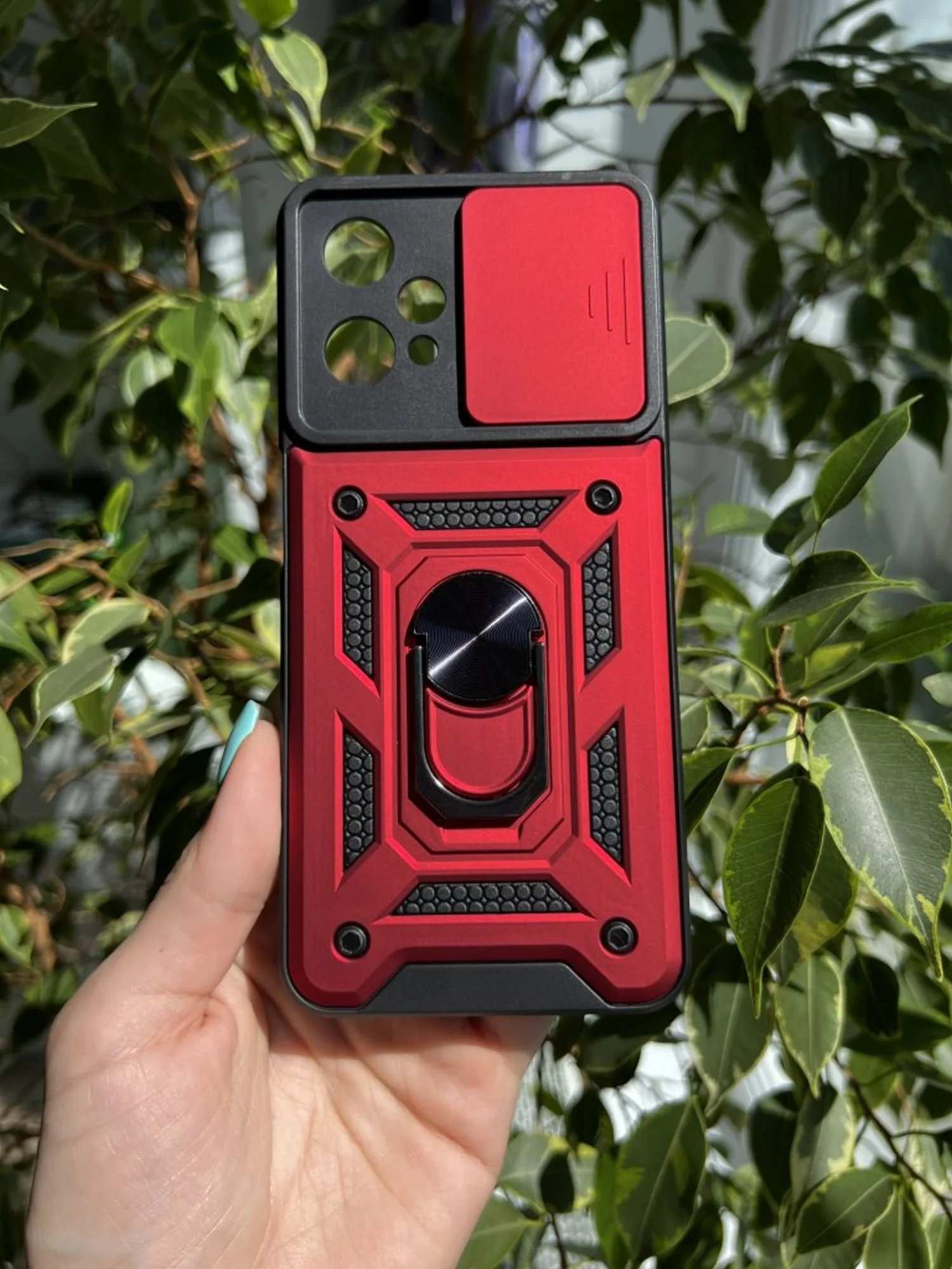 Красный чехол противоударный для Realme 9 Pro Plus и Realme 9 4G / Реалми 9 Про + и Реалми 9 4G