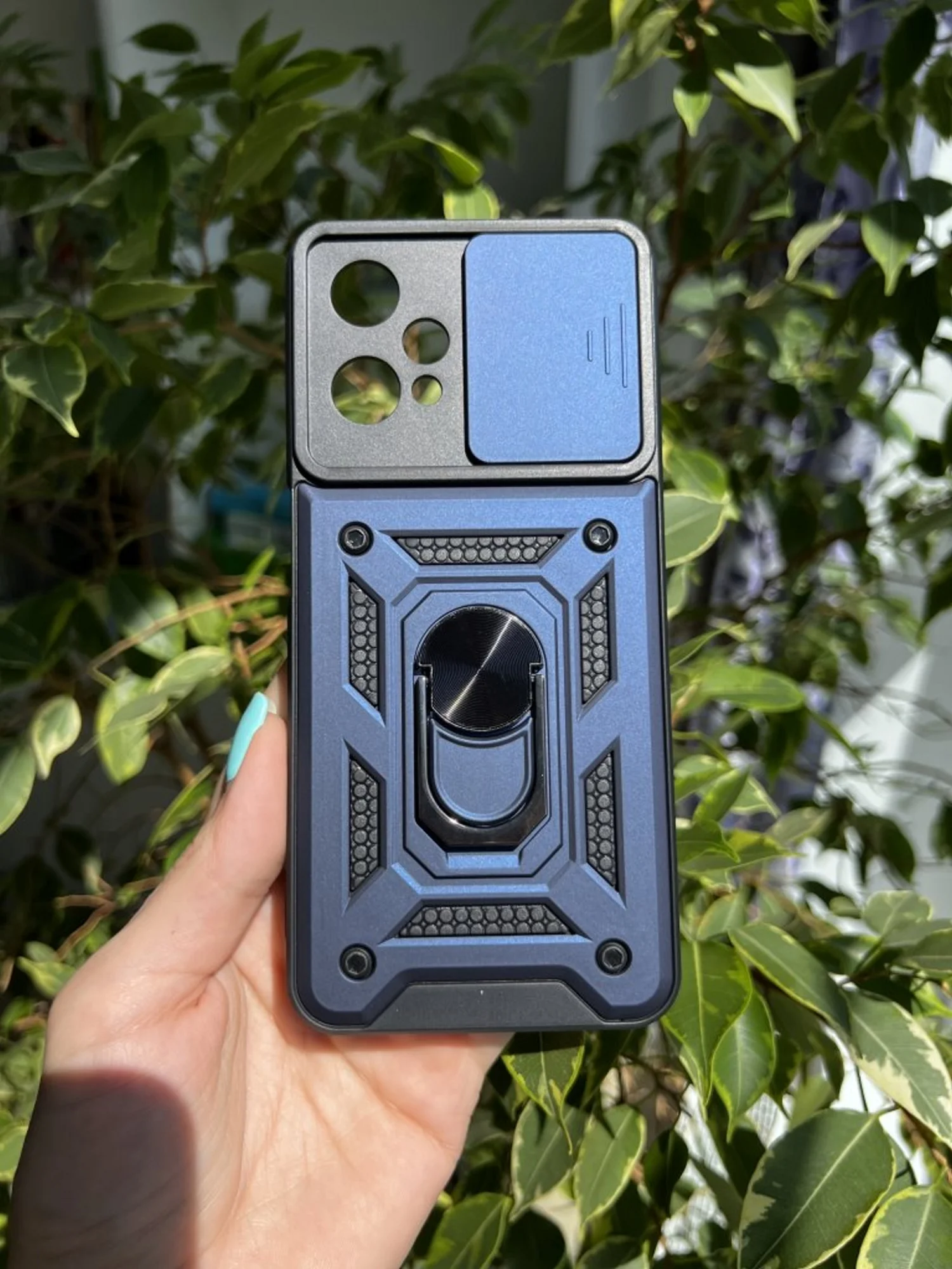 Темно-синий чехол противоударный для Realme 9 Pro Plus и Realme 9 4G / Реалми 9 Про + и Реалми 9 4G