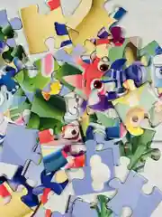Пазл с героями для малышей Цветняшки герои мультик Лиса Заяц Котенок мур Волк мозаика игра
