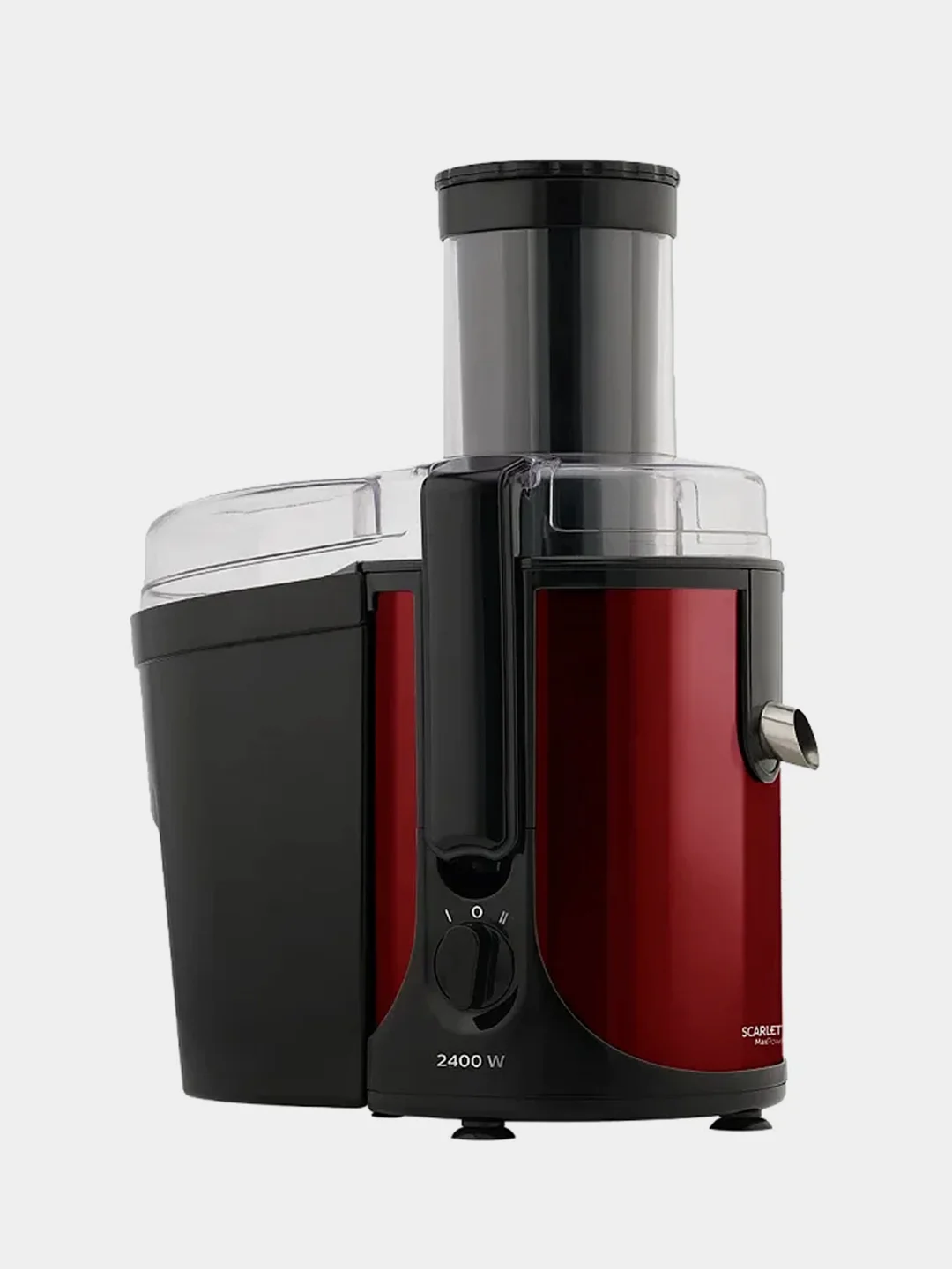 Соковыжималка центрифужная SCARLETT SC-JE50S48, красный/черный, 2400 Вт