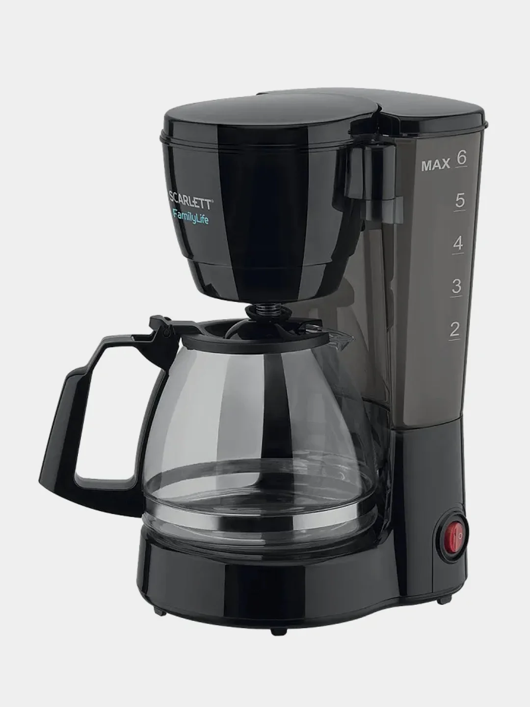 Кофеварка SCARLETT SC-CM33018, капельная, 600 Вт, черный