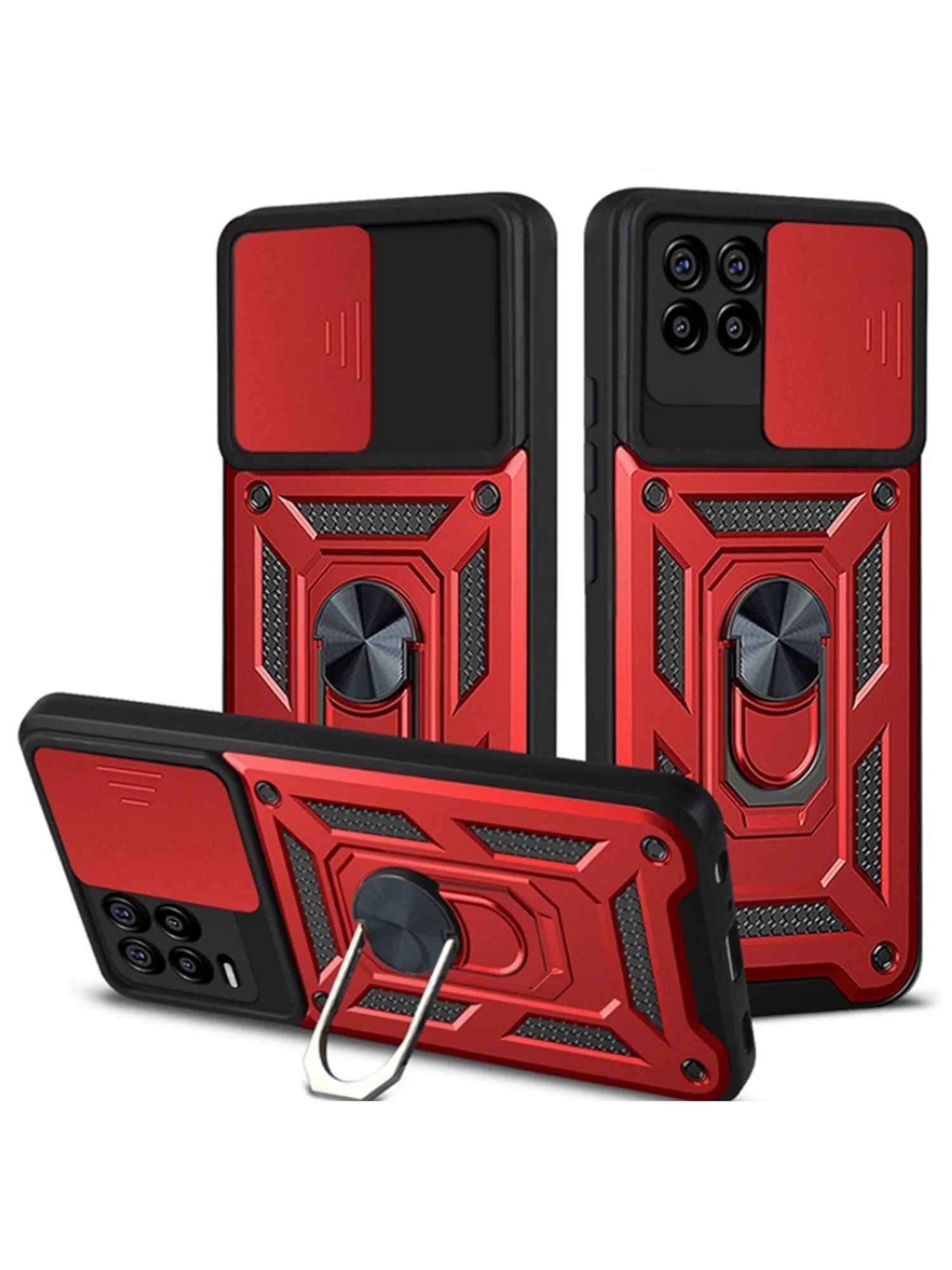 Серебряный чехол противоударный armors для Realme 8i и Narzo 50 4G / Реалми 8i и Нарзо 50 4G