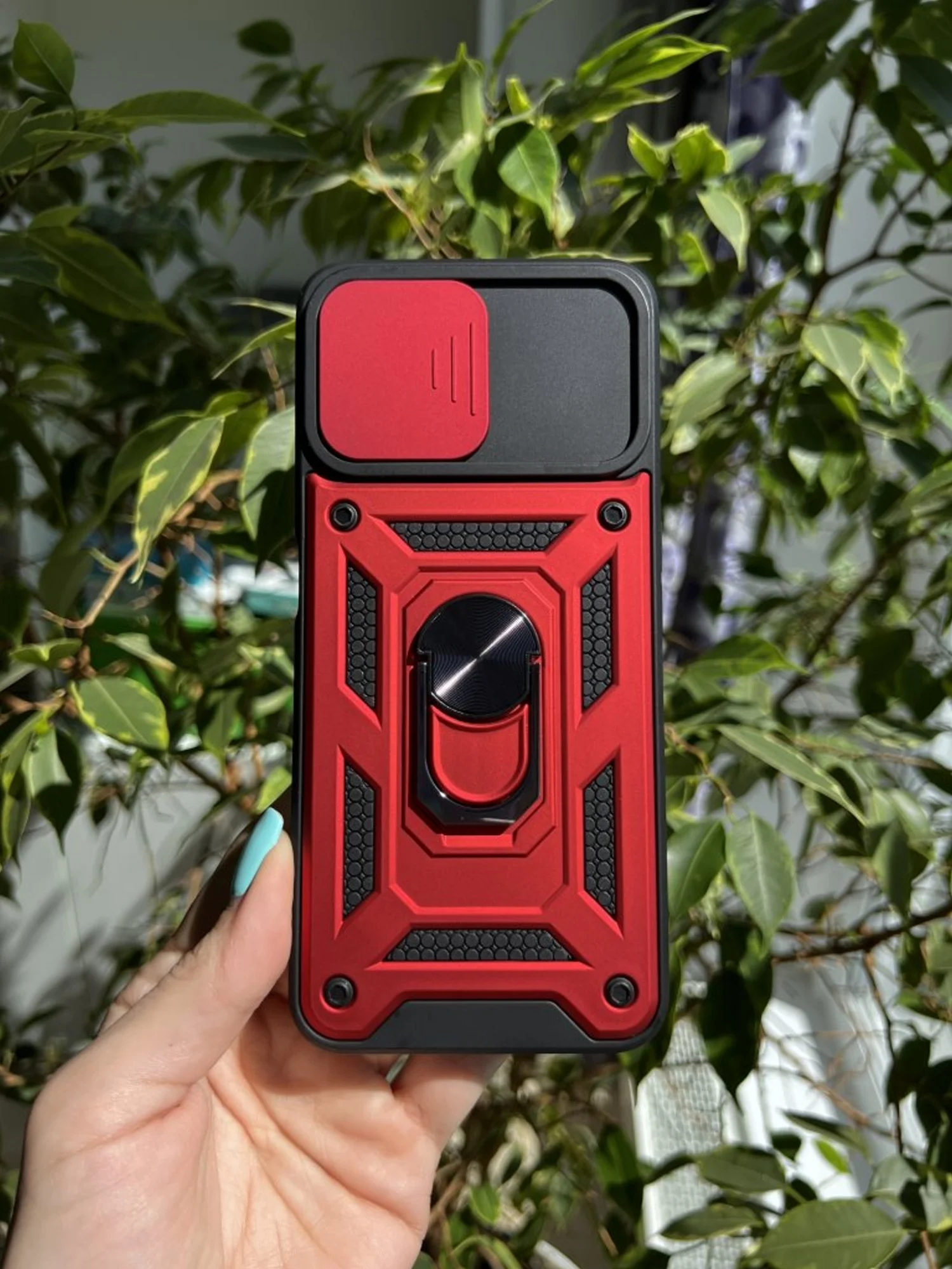 Красный чехол противоударный armors для Realme 8i и Narzo 50 4G / Реалми 8i и Нарзо 50 4G