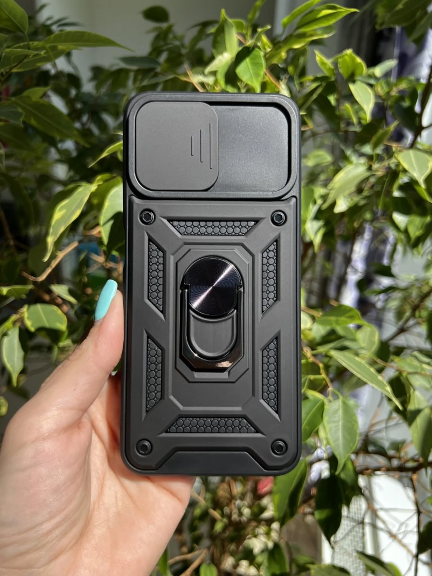Черный чехол противоударный armors для Realme 8i и Narzo 50 4G / Реалми 8i и Нарзо 50 4G