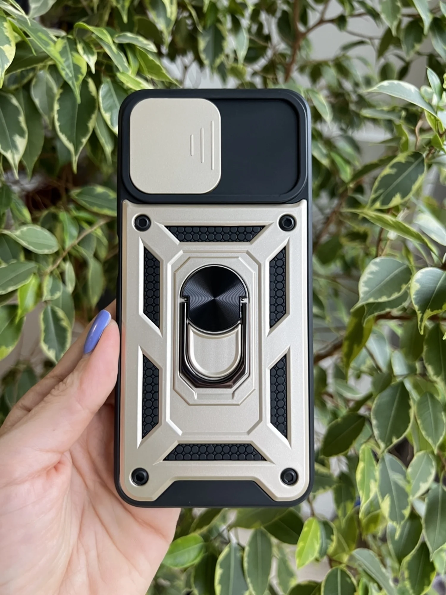 Золотой чехол противоударный armors для Realme 8i и Narzo 50 4G / Реалми 8i и Нарзо 50 4G