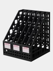 Органайзер  для документов Brauberg "MAXI Plus" 240 мм, 6 отделений, сборный, черный