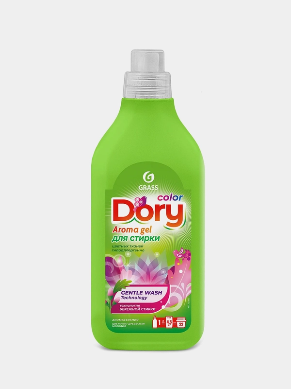 Гель-концентрат для стирки цветного белья Grass Dory, 1 л