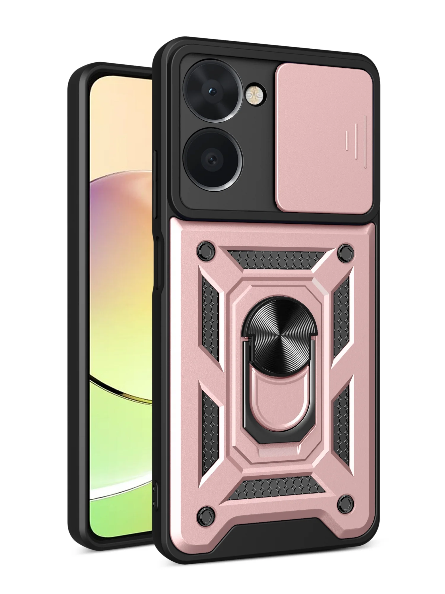 Темно-синий чехол противоударный armors для Realme 10 4G / Реалми 10 4G с защитой камеры