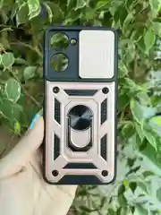 Розовый чехол противоударный armors для Realme 10 4G / Реалми 10 4G с защитой камеры