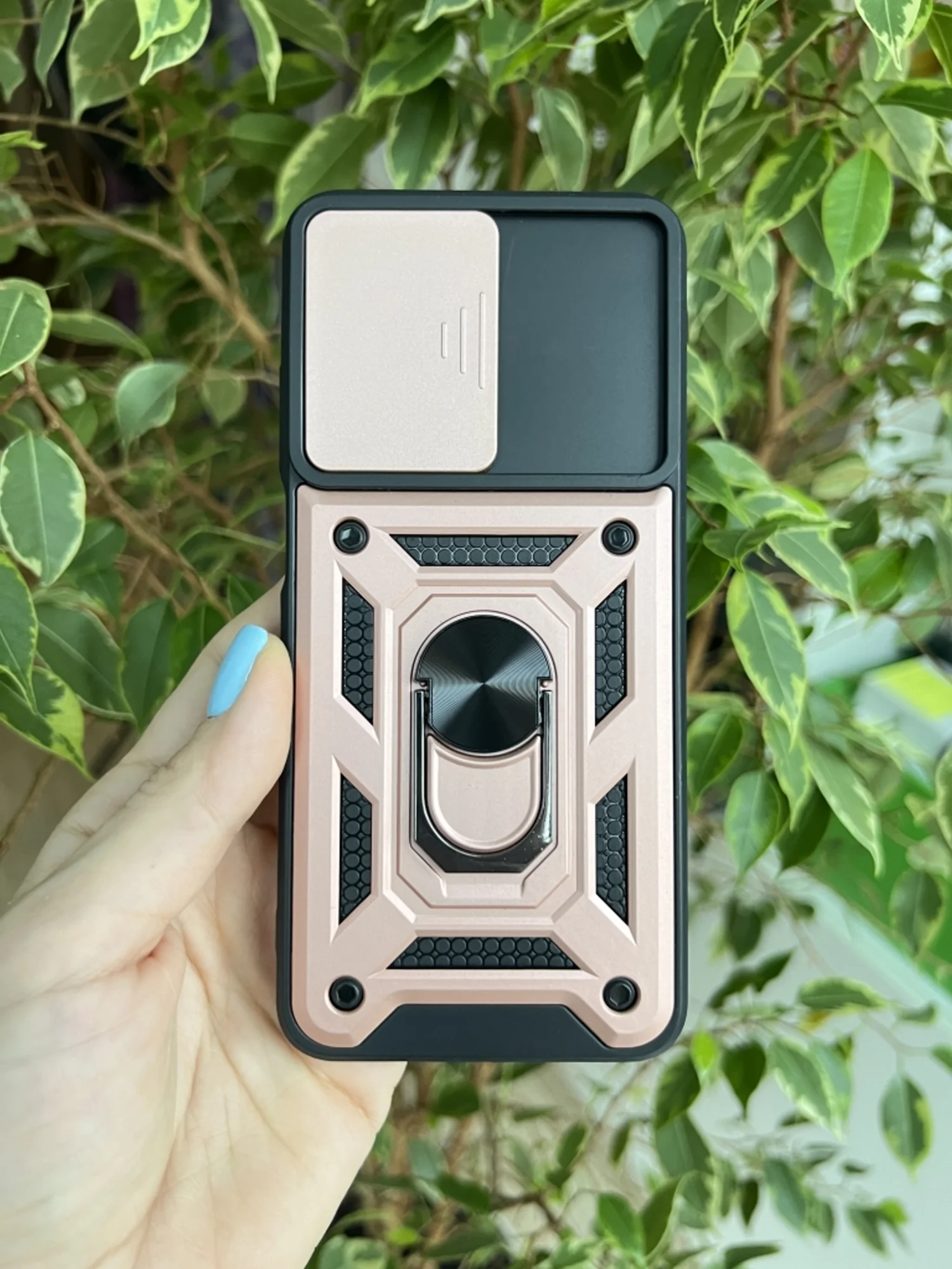 Розовый чехол противоударный armors для Realme 10 4G / Реалми 10 4G с защитой камеры