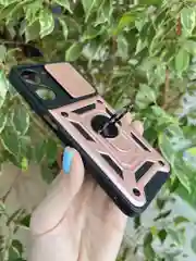 Розовый чехол противоударный armors для Realme 10 4G / Реалми 10 4G с защитой камеры
