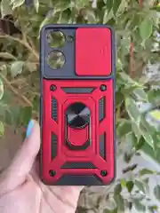 Красный чехол противоударный armors для Realme 10 4G / Реалми 10 4G с защитой камеры