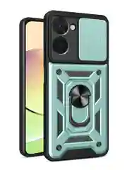 Зеленый чехол противоударный armors для Realme 10 4G / Реалми 10 4G с защитой камеры