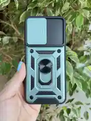 Зеленый чехол противоударный armors для Realme 10 4G / Реалми 10 4G с защитой камеры