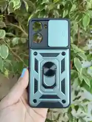 Зеленый чехол противоударный armors для Realme 10 4G / Реалми 10 4G с защитой камеры