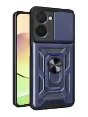 Темно-синий чехол противоударный armors для Realme 10 4G / Реалми 10 4G с защитой камеры