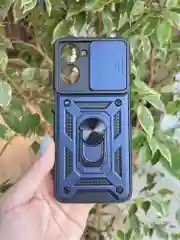 Серебряный чехол противоударный armors для Realme 10 4G / Реалми 10 4G с защитой камеры