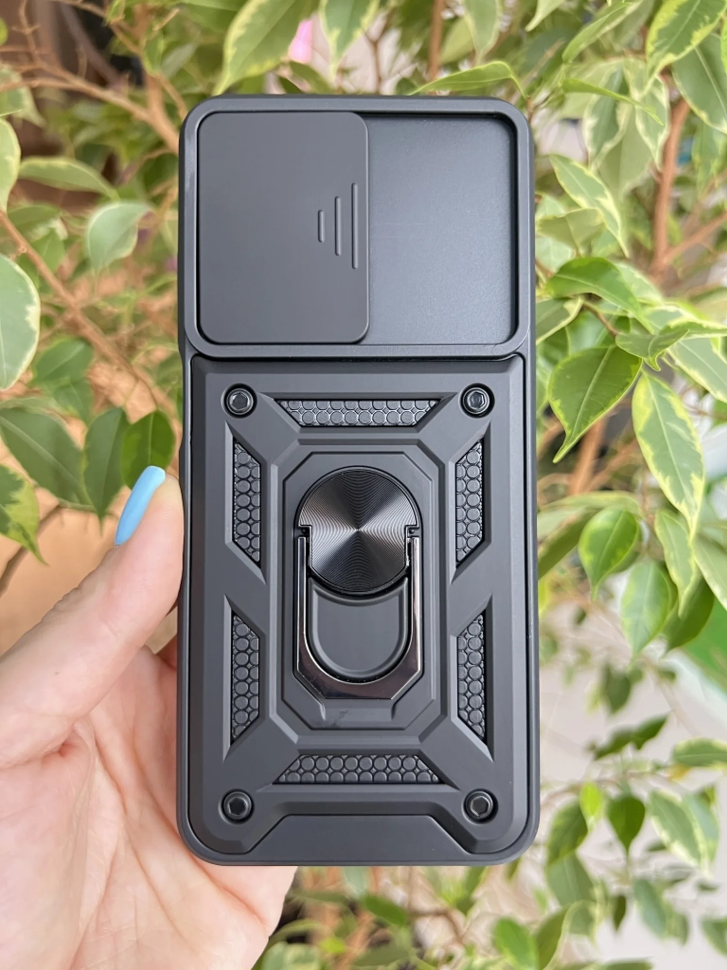 Черный чехол противоударный armors для Realme 10 4G / Реалми 10 4G с защитой камеры