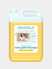 Средство для мытья посуды DECIDE Professional "Лимон-лайм", гель, 5 л