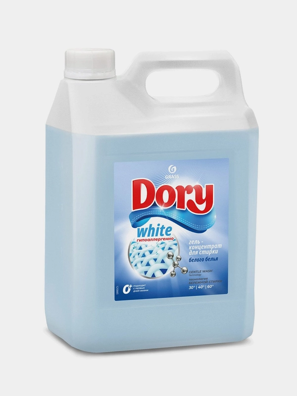Гель-концентрат для стирки белого белья Grass Dory, 5 л