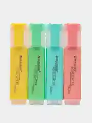 Текстовыделители Brauberg Original Pastel набор 4 цвета, пастельные маркеры, линия 1-5 мм