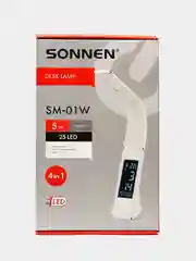 Лампа настольная, светильник на рабочий стол светодиодный Sonnen на подставке, 5 Вт